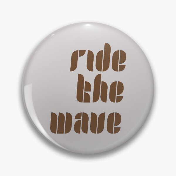 Item preview, Ride the Wave Retro Typography Art designed and sold by trepiu.