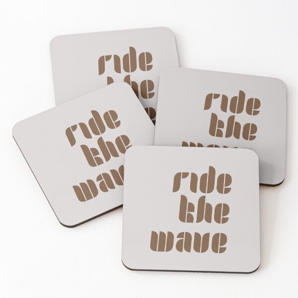 Item preview, Ride the Wave Retro Typography Art designed and sold by trepiu.