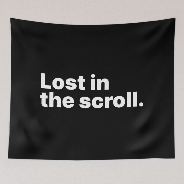 Item preview, Lost in the scroll | White text designed and sold by ThingsOnTees.