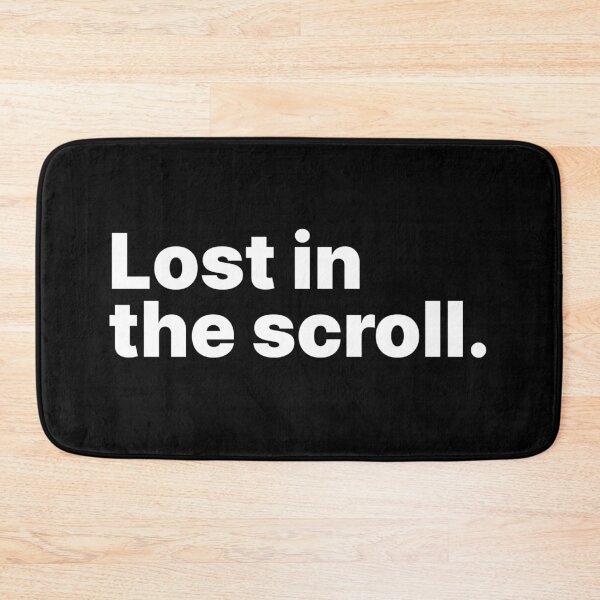 Item preview, Lost in the scroll | White text designed and sold by ThingsOnTees.