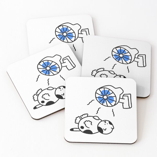 Item preview, a Cat with a fan designed and sold by superbaechoo.