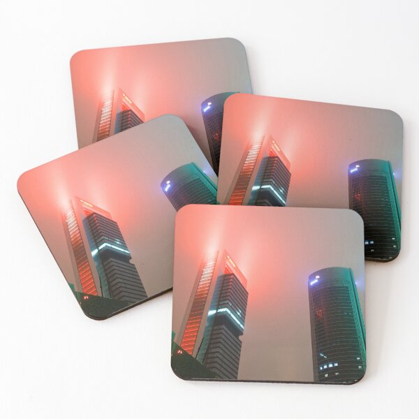 Item preview, Glowing Skyscrapers of Madrid at Night designed and sold by Clavivs.