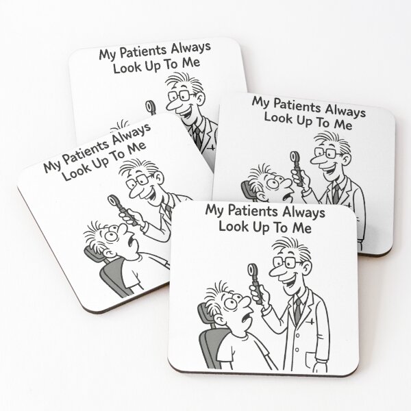 Item preview, My Patients Always Look Up To Me - Funny Eye Doctor Cartoon Tee designed and sold by PiggFamilyPrint.