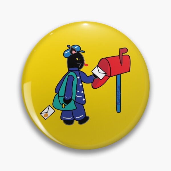 Item preview, Postal worker mail man black cat designed and sold by fluffyfamcraft.
