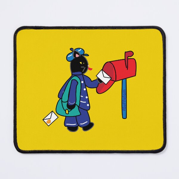 Item preview, Postal worker mail man black cat designed and sold by fluffyfamcraft.