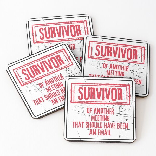 Item preview, Funny Grunge Office Work Survivor Meeting Email  designed and sold by TackyTime.