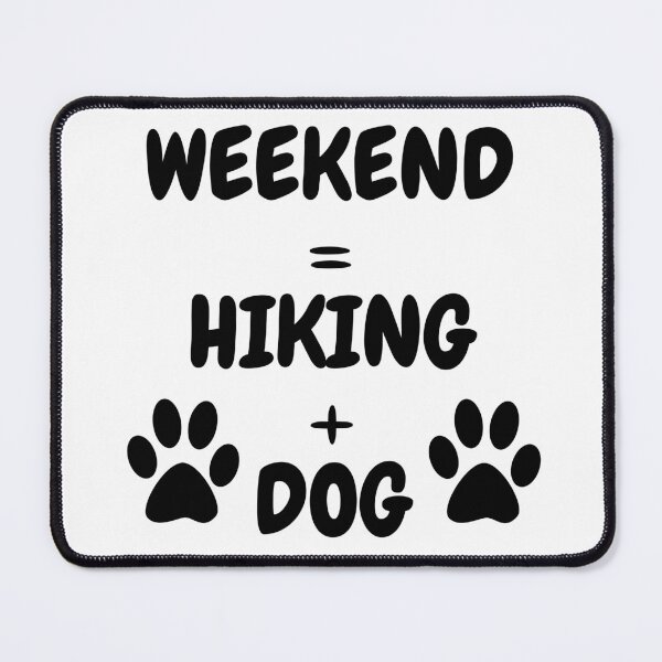 Item preview, Weekend = Hiking + Dog designed and sold by Shirt And Giggle.