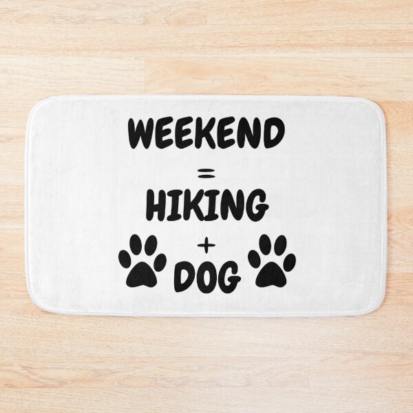 Item preview, Weekend = Hiking + Dog designed and sold by Shirt And Giggle.