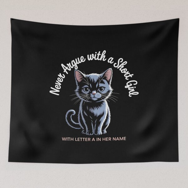 Item preview, Never Argue with A Short Girl - The perfect gift for a confident, short girl with attitude and a great sense of humor. designed and sold by ZyziowskyArt.