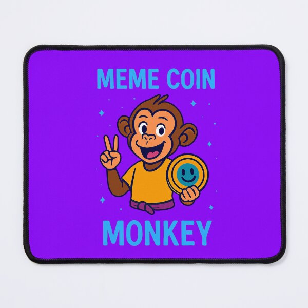 Item preview, "Meme Coin Monkey" – Crypto Fun Meets Jungle Vibes designed and sold by BitCrop.