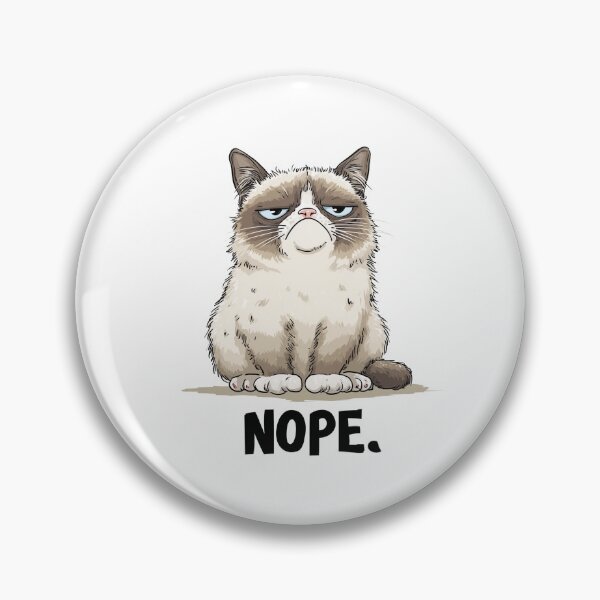 Item preview, Funny Meme - Nope. - Grumpy Cat Iconic Stare designed and sold by hamishby.