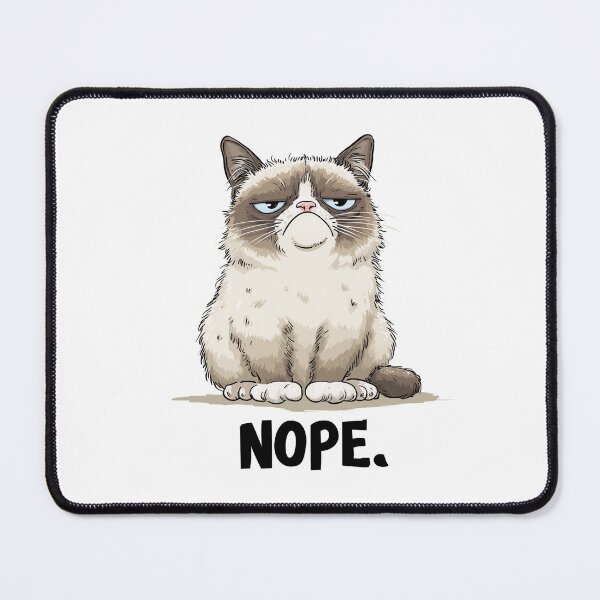 Item preview, Funny Meme - Nope. - Grumpy Cat Iconic Stare designed and sold by hamishby.