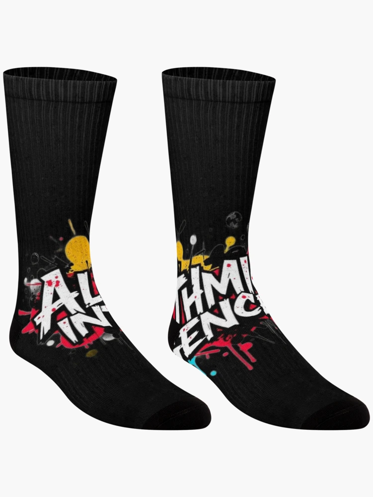 Thumbnail 3 von 5, Socken, Algorithmische Intelligenz designt und verkauft von HappyPrintCo.