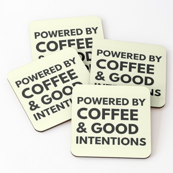 Item preview, Powered by Coffee & Good Intentions designed and sold by OkroguLes.