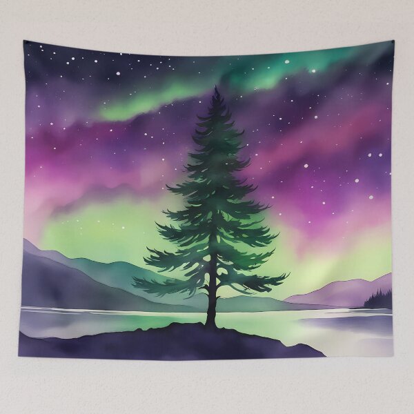 Item preview, Tree in the Arctic Night designed and sold by CalmnessbyChoice.