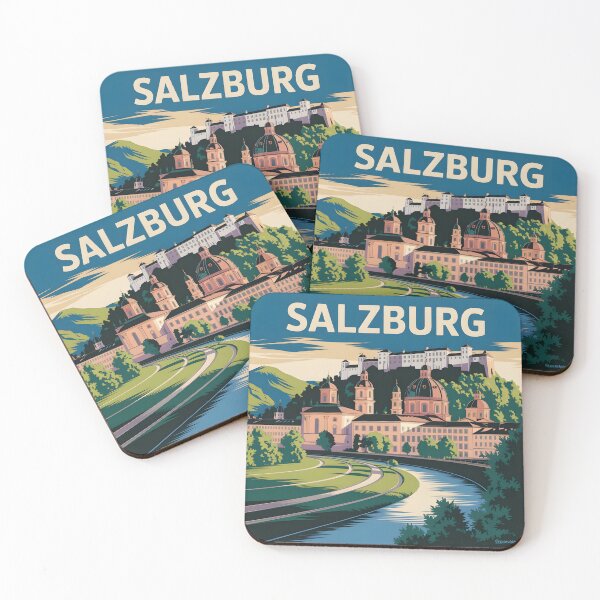 Item preview, Salzburg: Classic European style Travel Poster designed and sold by LSVart.