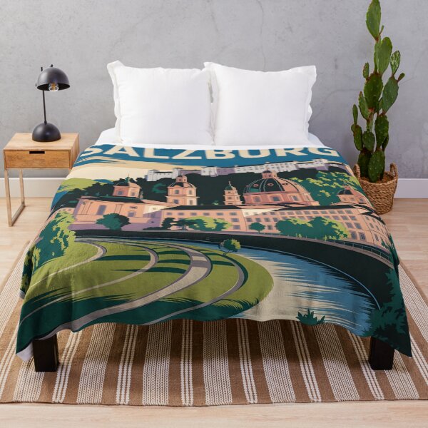 Item preview, Salzburg: Classic European style Travel Poster designed and sold by LSVart.