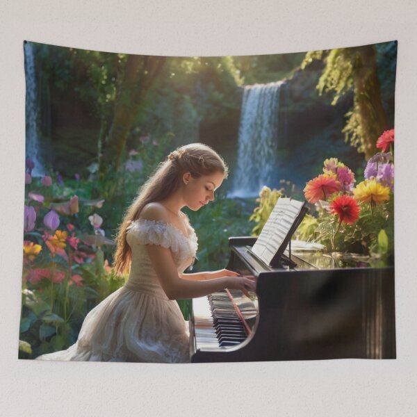 Aperçu de l'œuvre Victorian Melody by the Waterfall créée et vendue par BlareBlare.