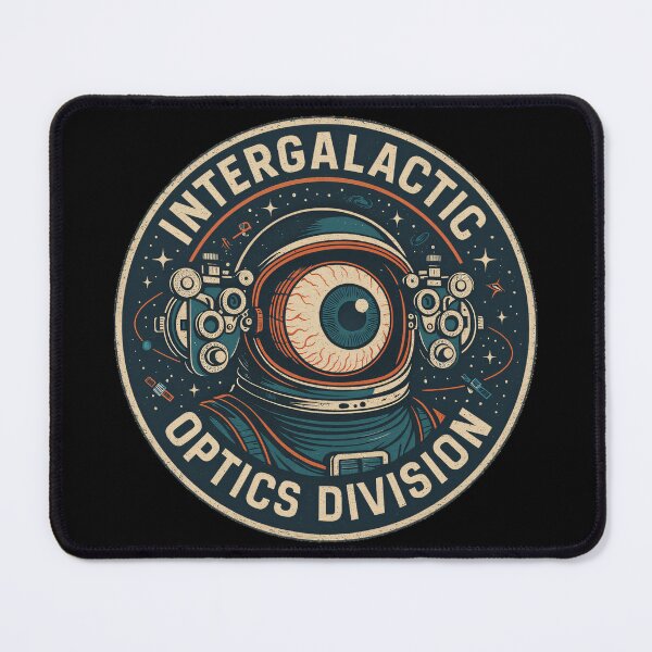 Item preview, Intergalactic Optics Division - Retro Sci-Fi Eyeball Astronaut Tee designed and sold by PiggFamilyPrint.