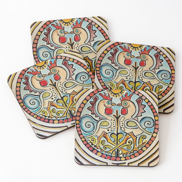 Item preview, Rooster - Medallion by walter anderson designed and sold by KaijuNoKaiju.