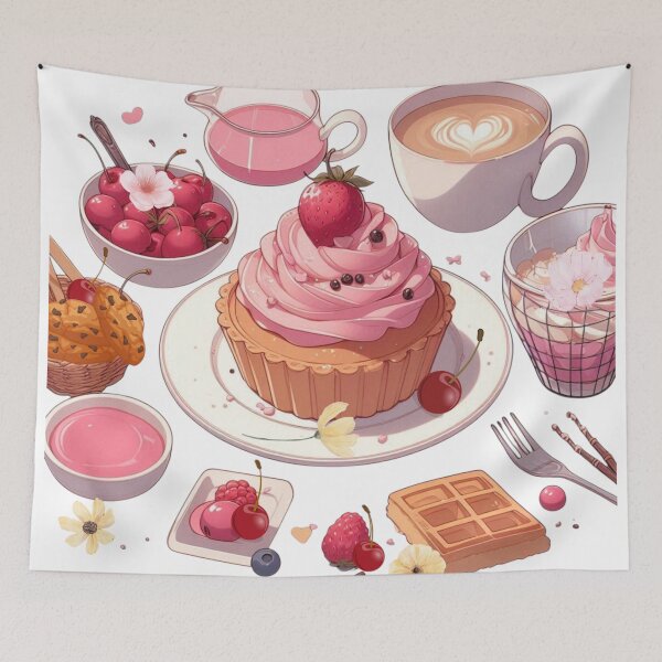 Item preview, Anime Cake – Colorful Kawaii Dessert | Cute Manga Style Food designed and sold by Sugar Wisdom .