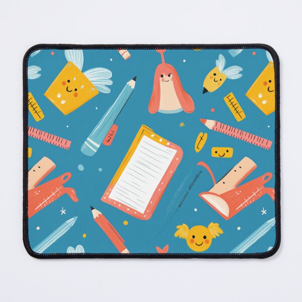 Item preview, Cute Flying Stationery Pattern – Kawaii School Supplies designed and sold by Inkora-Art.