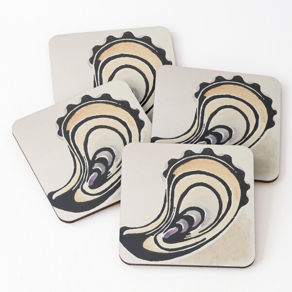 Item preview, Sea Shells - Oyster Shell  By Walter Anderson designed and sold by KaijuNoKaiju.