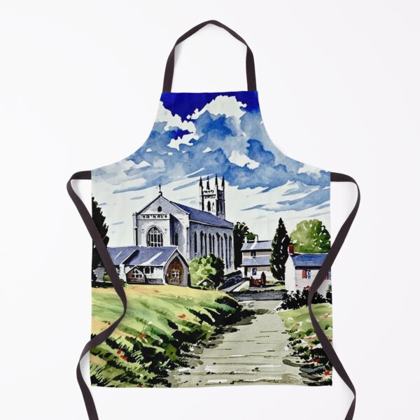 Item preview, st john's church bridgetown totnes(watercolour + AI) designed and sold by artsmeow.
