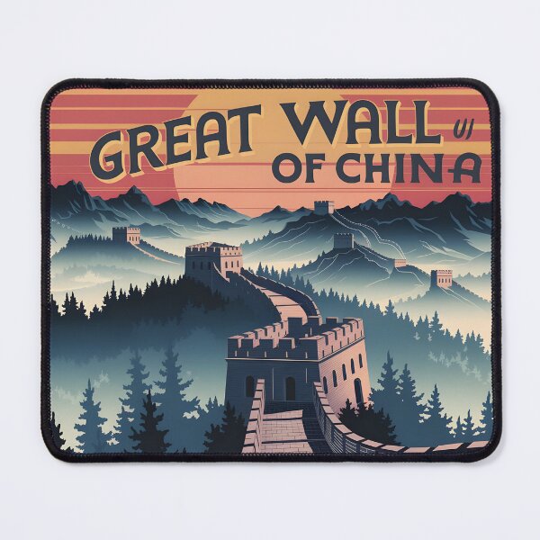 Item preview, Great Wall of China: Classic-Style Travel Poster designed and sold by LSVart.