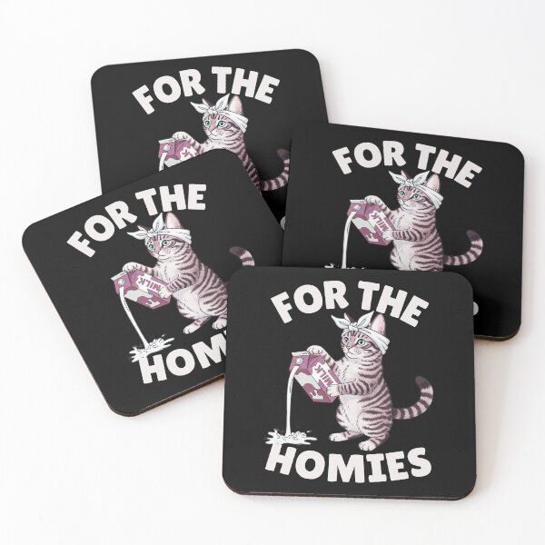Item preview, Funny For The Homies Cat Milk Saying Urban Brotherhood Style designed and sold by MotivaChic.