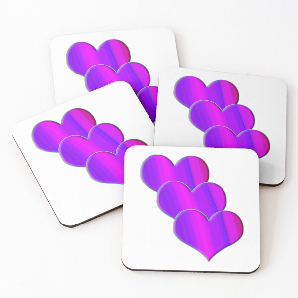 Item preview, Purple Hearts, Fabric, Design, designed and sold by TerenceLacey.