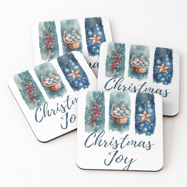 Item preview, Christmas Joy Watercolor Brushstroke Design designed and sold by Tammy Marie Russell.