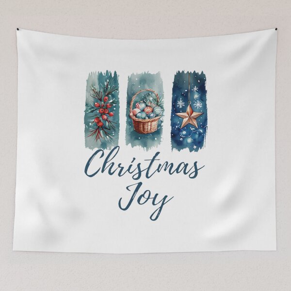 Item preview, Christmas Joy Watercolor Brushstroke Design designed and sold by Tammy Marie Russell.