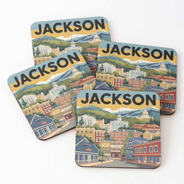 Item preview, Jackson, Mississippi: Classic Travel Poster designed and sold by LSVart.