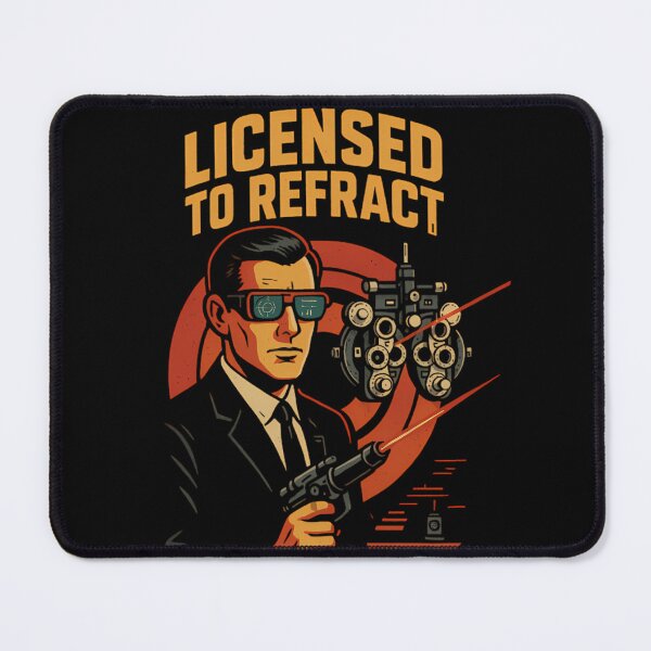 Item preview, Licensed to Refract - Secret Agent Eye Doctor Graphic Tee designed and sold by PiggFamilyPrint.
