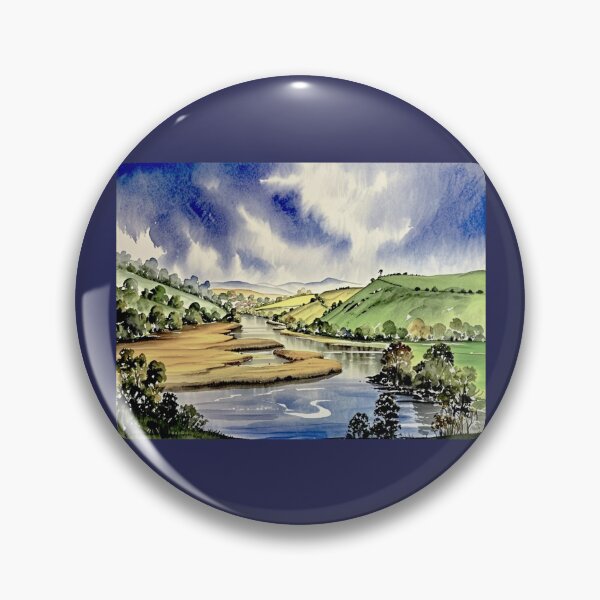 Item preview, Looking up the dart from Sharpham point（watercolour + AI） designed and sold by artsmeow.