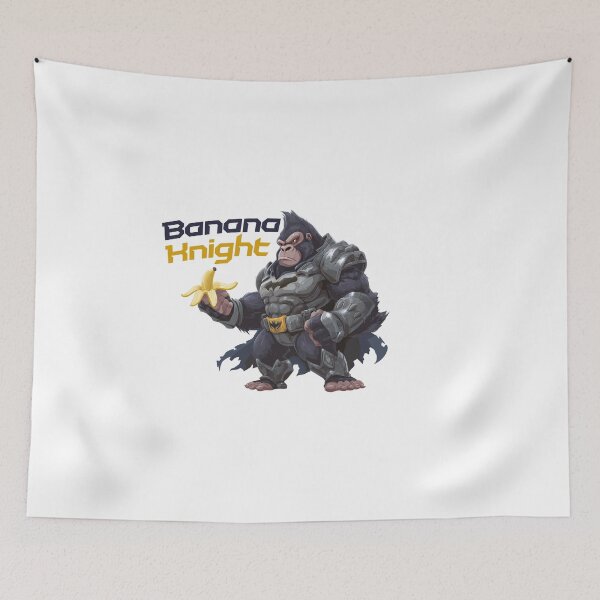 Item preview, Banana Knight - Gorilla Superhero with Banana designed and sold by hamishby.