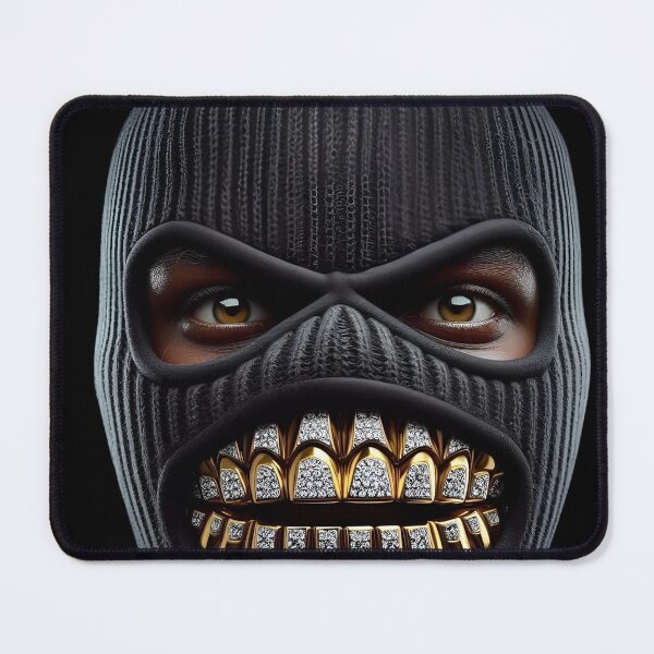 Item preview, Masked Luxury Grin – Streetwear Urban Art Design designed and sold by WHITE FLAME PRINTS.