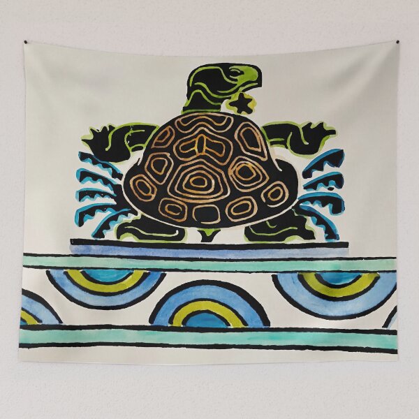 Item preview, Turtle from An Alphabet with Semi-Circle Border  By Walter  Anderson designed and sold by KaijuNoKaiju.