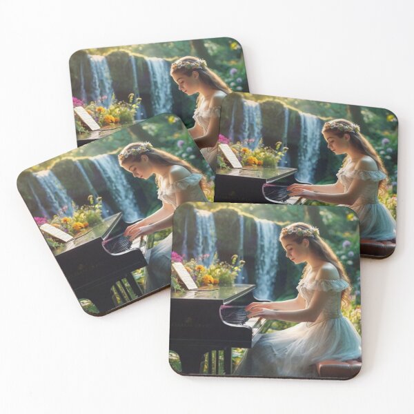 Artikelvorschau, Whispers of the Falls: Piano and Nature in Harmony entworfen und verkauft von BlareBlare.