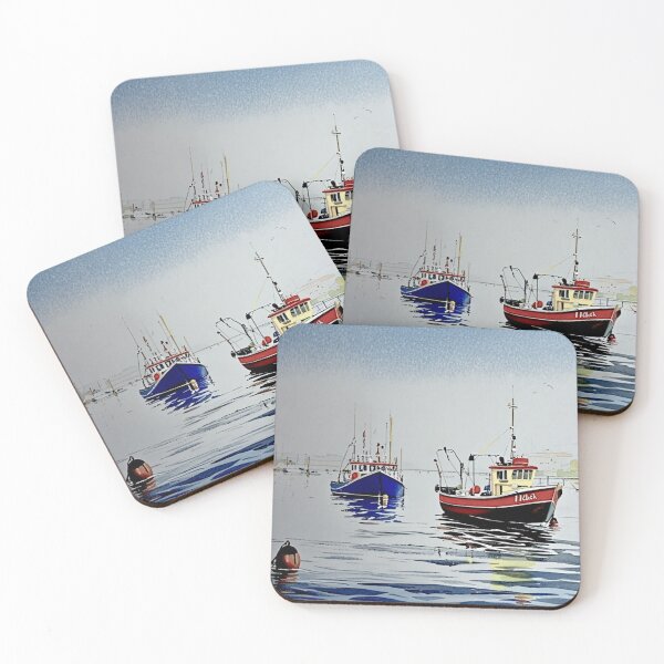 Item preview, Trawlers at rest（watercolour + AI） designed and sold by artsmeow.
