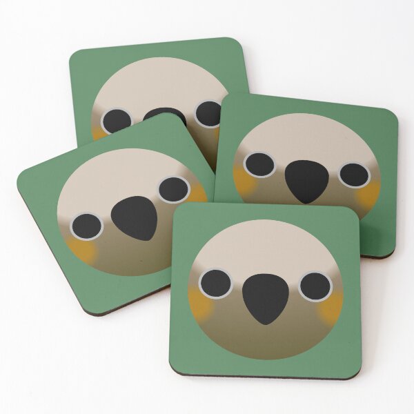 Item preview, The face of a New Zealand kākā designed and sold by INKOYADO.