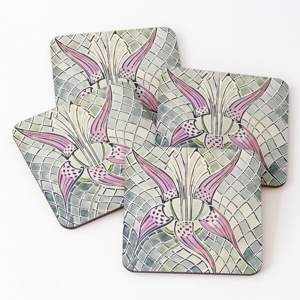Item preview, Wood Lily with Pine Cone Background  by walter anderson designed and sold by KaijuNoKaiju.