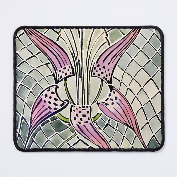 Item preview, Wood Lily with Pine Cone Background  by walter anderson designed and sold by KaijuNoKaiju.