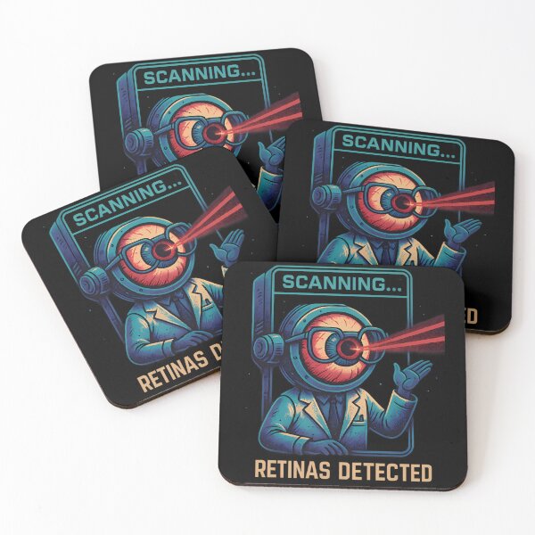 Item preview, Scanning: Retinas Detected – Laser-Eyed Eye Doctor Graphic Tee designed and sold by PiggFamilyPrint.