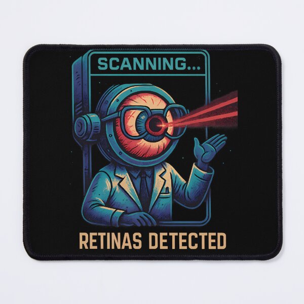 Item preview, Scanning: Retinas Detected – Laser-Eyed Eye Doctor Graphic Tee designed and sold by PiggFamilyPrint.