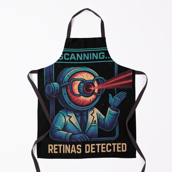 Item preview, Scanning: Retinas Detected – Laser-Eyed Eye Doctor Graphic Tee designed and sold by PiggFamilyPrint.