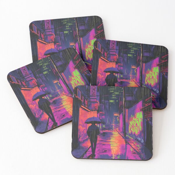 Item preview, Urban Reflections Rain and Colored Light designed and sold by MidArtForge.