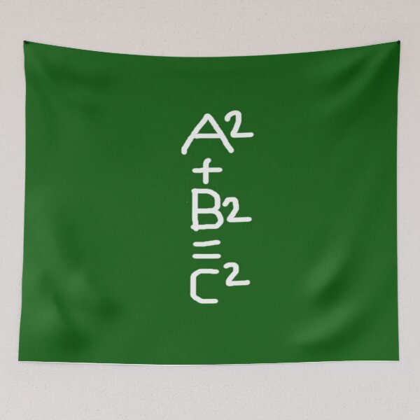 Item preview, HI54EDU Chalkboard Pythagorean Theorem designed and sold by ZaryaParx.