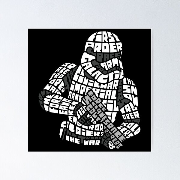Item preview, Typography star wars illustration design designed and sold by domadigital.